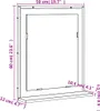 vidaXL Koupelnové zrcadlo s poličkou Sonoma dub 50x12x60 cm Náhled obrázku produktu 3
