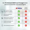 A comparison table highlighting the features of the PC cabinet BEAR from Proregal against other providers. Produktbild-Vorschau