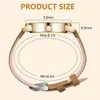 Watch Für Damen, Damen Analog Quarz Uhr mit Leder Armband, Produktbild-Vorschau 5