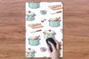 MuchoWow® Mauspad Mousepad Muster - Kochen - Fisch - Pfanne Produktbild-Vorschau 3