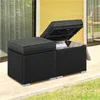 Yaheetech Hocker, strapazierfähige flache HDPE-Rattanoptik, Produktbild-Vorschau 2