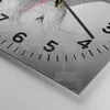 Wanduhr - Quadrat - Glasuhr - Kuss Liebe Paar - 30x30cm - Produktbild-Vorschau 5