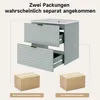 Wandgemonteerde wastafel met twee stille lades en een Productafbeelding-voorbeeld 10
