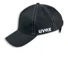 A black baseball cap with white stitching and the 'uvex' logo on the side, presented on a white background. Anteprima dell’immagine prodotto