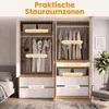 Kleiderschrank 180x50x200, 6 Türen, 2 Kleiderstangen, 5 Produktbild-Vorschau 9