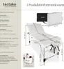 tectake® 3 Zonen Massageliege Ko Tao Breite 78 cm, Produktbild-Vorschau 5