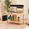 COSTWAY Matschküche Kinder Outdoor, Kinderküche Holz mit Produktbild-Vorschau 9