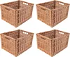 Creative Home 4 x Malý prútený košík  40x30x24 cm | Sada 4 Náhľad obrázku produktu 1