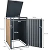 ML-Design 3-zásobník na 3 koše 240L 200x80x116,3 cm Náhľad obrázku produktu 7