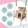 Love Gifts® Babyschaukel aus Holz hochwertig und geeignet Produktbild-Vorschau 5