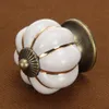 Kurtzy Schrankgriffe Vintage Weiß & Gold Kürbis Keramik Produktbild-Vorschau 10