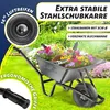 Brouette MASKO® pour le chantier, équipée de pneus, d'une Voir les images du produit 3