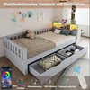 Multifunktionsbett 90 × 200 cm mit 2 Schubladen, Produktbild-Vorschau 3