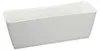 Länglicher Blumentopf DRL500P mit Untersetzer | Weiß Produktbild-Vorschau 5