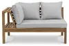 home24 Loungeset - 4-teilig - Akazie Massiv / Webstoff - Produktbild-Vorschau 6