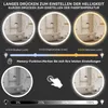 Puluomis miroir de salle de bain antibuée 70cm avec horloge Voir les images du produit 2