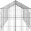vidaXL Gabbia per conigli argento 400 x 78 x 78 cm Acciaio Anteprima dell’immagine prodotto 5
