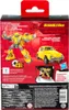 The back of a toy packaging for a Transformers Bumblebee action figure, showing the figure and a car mode. Produktbild-Vorschau