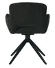 HowHomely THEO Chair Black Fabric - moderný dizajn, Náhľad obrázku produktu 6