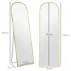 HOMCOM Ganzkörperspiegel 170 x 50 cm Gewölbter Standspiegel Produktbild-Vorschau 3