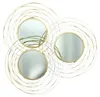3x Spiegel "Gold" aus Metall, rund, Ø 24 cm, Wandspiegel, Produktbild-Vorschau 4