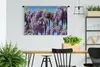 MuchoWow® Wandteppich Wandbehang Blauer Regen mit blauem Produktbild-Vorschau 2