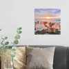 DEQORI Hybrid Leinwand Bild 30x30 cm 'Glühende Eisjuwelen' Produktbild-Vorschau 3