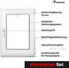 Framex Kellerfenster Fenster Kunststofffenster Weiß Breite Produktbild-Vorschau 3