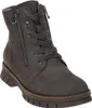 A single gray lace-up boot is shown against a white background. Produktbild-Vorschau