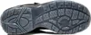 The sole of a black safety shoe is shown against a white background. Produktbild-Vorschau