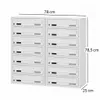 14-fach Briefkastenanlage Grau Ral 7035, 25 cm Tiefe, 14er Produktbild-Vorschau 6
