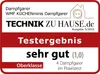 A marketing badge indicating a test result for a steam cooker. Náhľad obrázku produktu