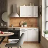 Singleküche Vicco R-Line Weiß Hochglanz/Goldkraft Eiche 160 Produktbild-Vorschau 3