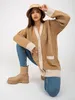 Rue Paris Strickjacke für Frauen Brenet kamel Universal Produktbild-Vorschau 2