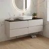 RODAN | Waschbeckenunterschrank - Beige und Schwarz - 160 Produktbild-Vorschau 2