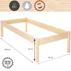 Springos® Seniorenbett Bettrahmen 55 cm hoch Liegefläche 90 Produktbild-Vorschau 4