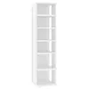 vidaXL Armoire à chaussures blanche 27,5x27x102 cm Bois Voir les images du produit 3
