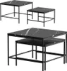 Stoleček kávový stolík Vicco Ramio Černý mramor 60 x 60 cm Náhled obrázku produktu 5