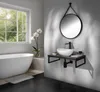 Aqualine STAGO Spiegel mit Lederband, Rund, Durch. 60cm, Produktbild-Vorschau 2