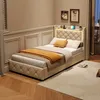 Letto imbottito INONEFT, 90x200 cm, con illuminazione LED e Anteprima dell’immagine prodotto 2