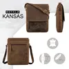 ROYALZ Herren Umhängetasche Leder Schultertasche "Kansas" Produktbild-Vorschau 2