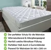 Ochraniacz na materac z mikrofibry 140x200 cm, nakładka na Podgląd zdjęcia produktu 2