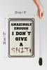 Blechschild Spruch 20x30cm amazingly i dont give a shit Produktbild-Vorschau 5