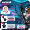 Kancelářská židle Mike - černá/modrá Náhled obrázku produktu 5