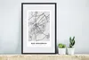 MuchoWow® Gerahmtes Poster Stadtplan - Bad Kreuznach - Produktbild-Vorschau 4