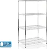 Metallregal Everest | verchromt | 4 Böden | 90x45x160cm Produktbild-Vorschau 14