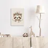 Wanddeko 30x40 cm - Kinder Bohemian - Faultier - Boho, Produktbild-Vorschau 4
