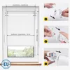 Rollo Fenster ohne Bohren Lichtdurchlässig 75x210cm weiß Produktbild-Vorschau 2