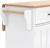 Esstischwagen Weiß 129x46(71)x91,5 cm mit Klapptischplatte, Produktbild-Vorschau 15