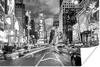 MuchoWow® Poster New York - Auto - Schwarz - Weiß 180x120 Produktbild-Vorschau 1